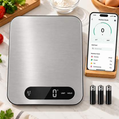 Digital Kitchen Food Scale with 6 Units & 1g Precision